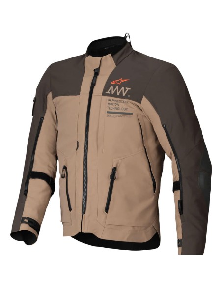 Chaqueta Alpinestars AMT-8 Stretch Drystar XF|Marrón oscuro y marrón claro