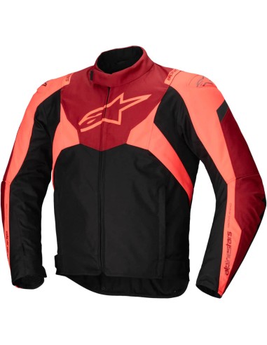 Chaqueta Alpinestars T-Jaws V4 WP|Negro y rojo fluor