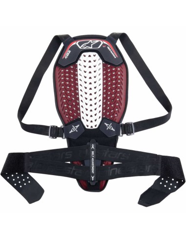 Protector de Espalda Alpinestars Nucleon Plasma|Negro-blanco-rojo