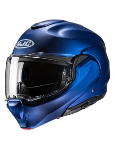 Casco HJC F100 Solid | Semi mate azul metal