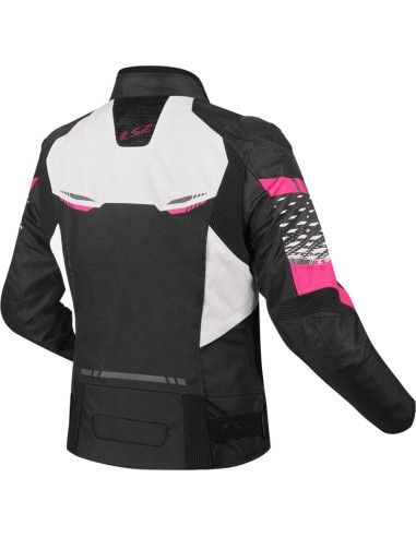 Chaqueta LS2 Apex Lady | Negro-blanco-rosa