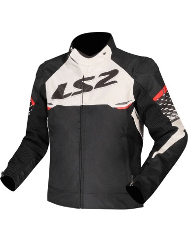 Chaqueta LS2 Apex | Negro-blanco-rojo