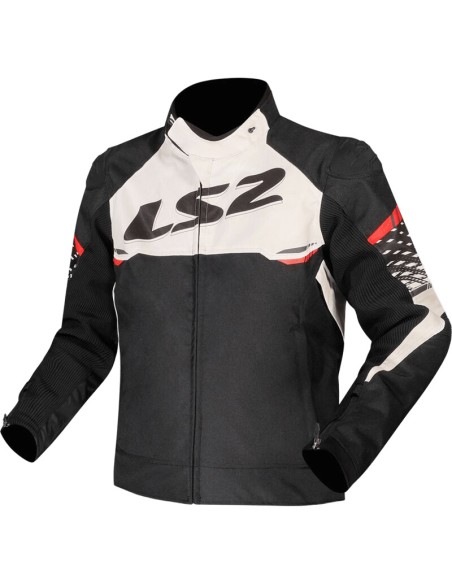 Chaqueta LS2 Apex | Negro-blanco-rojo
