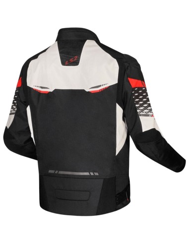Chaqueta LS2 Apex | Negro-blanco-rojo