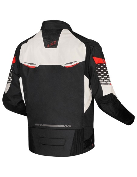 Chaqueta LS2 Apex | Negro-blanco-rojo