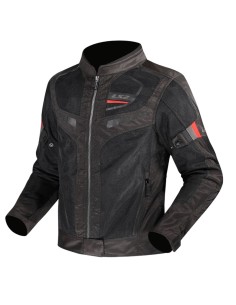 Chaqueta LS2 Garda Air Lady | Negro y rojo