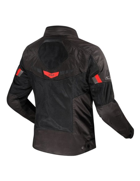 Chaqueta LS2 Garda Air Lady | Negro y rojo