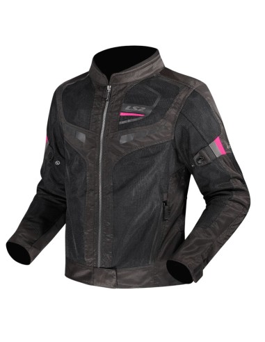 Chaqueta LS2 Garda Air Lady | Negro y rojo