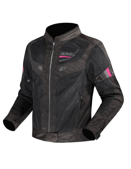 Chaqueta LS2 Garda Air Lady | Negro y rosa