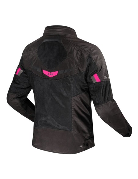 Chaqueta LS2 Garda Air Lady | Negro y rosa