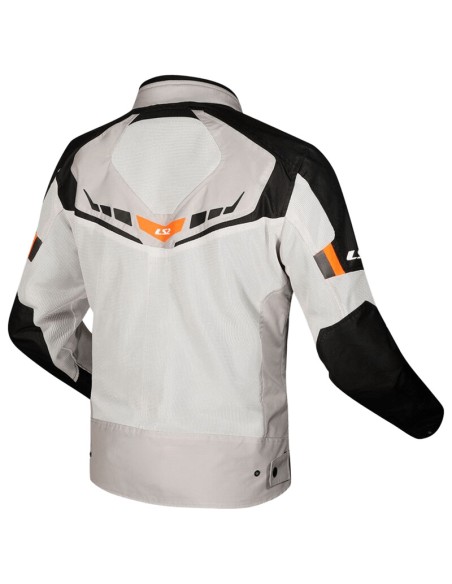 Chaqueta LS2 Garda Air Lady | Negro-gris-naranja fluor