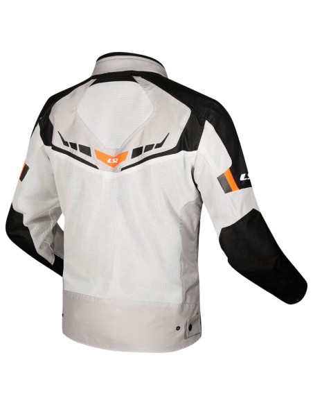 Chaqueta LS2 Garda Air | Negro-gris-naranja fluor