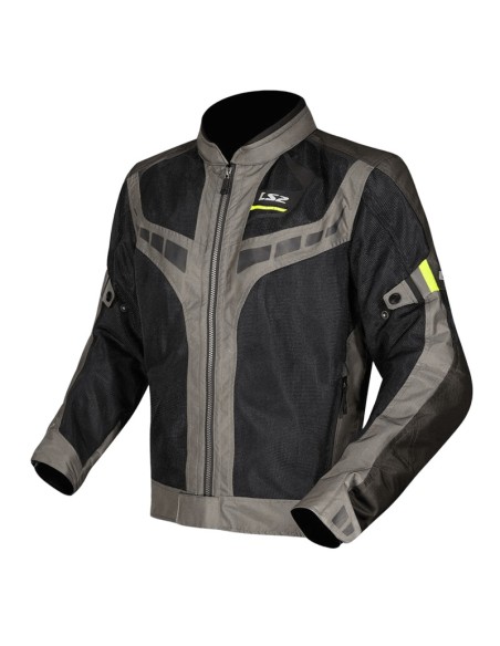 Chaqueta LS2 Garda Air | Verde-negro-amarillo fluor