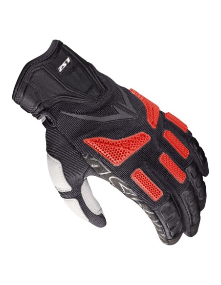 Guantes LS2 Ravin | Negro y rojo