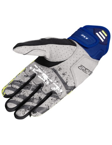 Guantes LS2 Ravin | Negro-azul-amarillo fluor