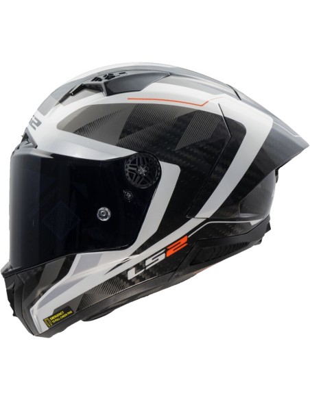 Casco LS2 FF805 Thunder GP Aero Raute | Blanco y gris