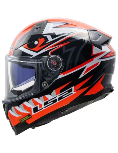 Casco LS2 FF811 Vector II Buntri | Negro y rojo