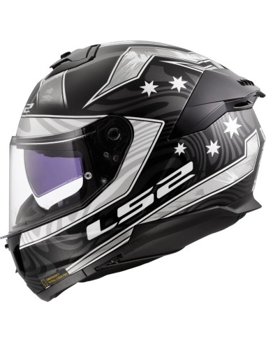 Casco LS2 FF808 Stream II Galdam | Negro y blanco