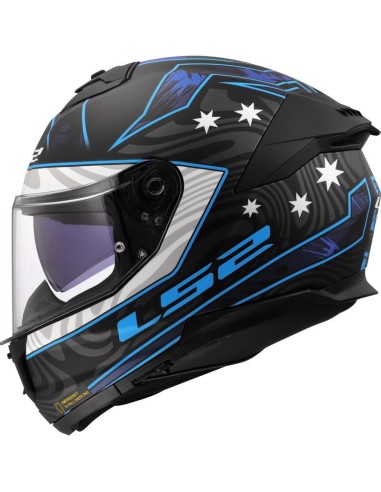 Casco LS2 FF808 Stream II Galdam | Negro y blanco