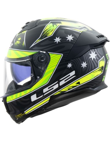 Casco LS2 FF808 Stream II Galdam | Negro y blanco