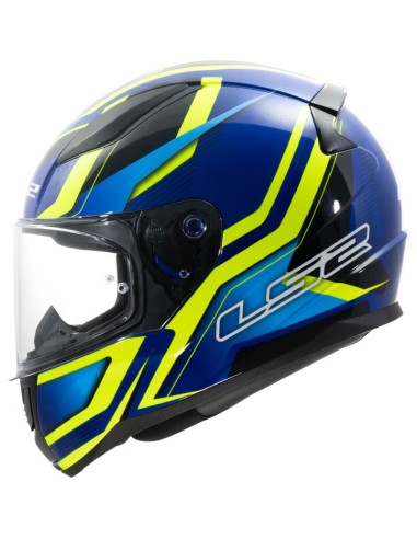 Casco LS2 FF353 Rapid II Flitz | Amarillo fluor y azul