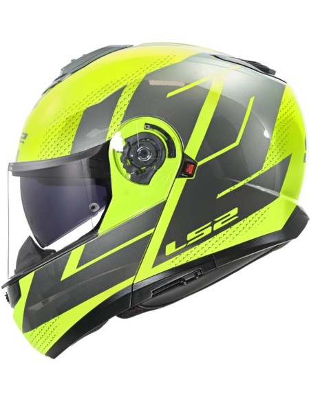 Casco LS2 FF908 Strobe II Code | Amarillo fluor y gris