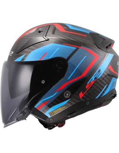 Casco LS2 OF603 Infinity II C Urus | Azul y rojo