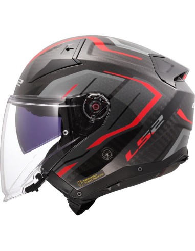 Casco LS2 OF603 Infinity II C Urus | Azul y rojo