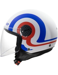 Casco LS2 OF558 Sphere Lux II Urby | Mate-Blanco-azul-rojo