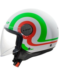 Casco LS2 OF558 Sphere Lux II Urby | Mate-Blanco-verde-rojo