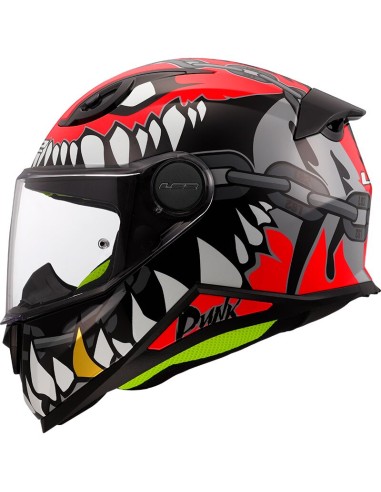 Casco LS2 FF812 Kid Punk | Gris y rojo