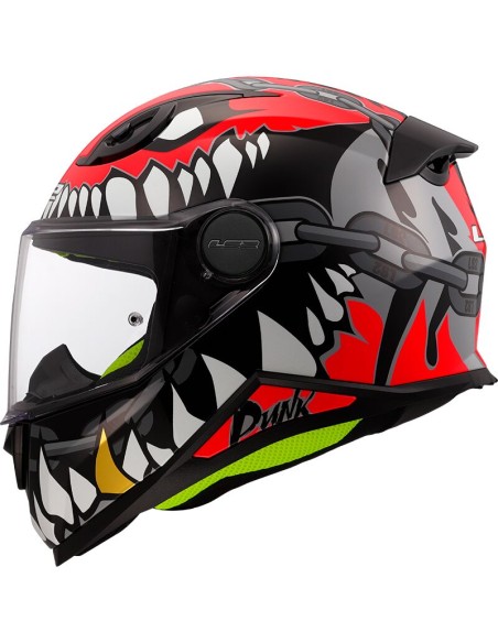 Casco LS2 FF812 Kid Punk | Gris y rojo