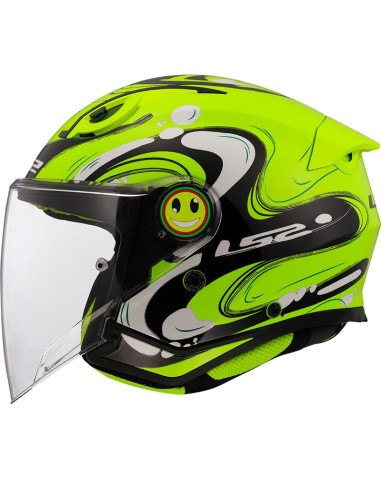 Casco LS2 OF622 Funny II Glup | Amarillo fluor