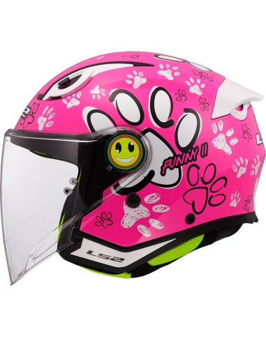 Casco LS2 OF622 Funny II Paws | Rojo