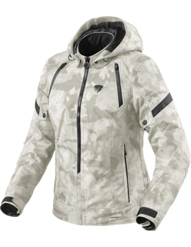 Chaqueta Revit Flare 3 H2O Ladies | Camuflaje gris y blanco