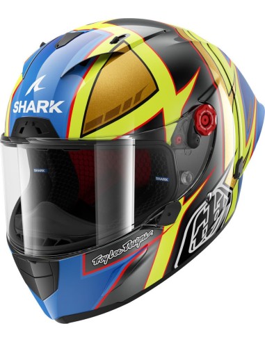 Casco Shark Race-R Pro GP 06 Replica Cam Petersen | Antracita-amarillo-azul