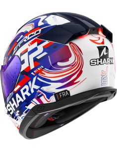 Casco Shark Skwal i3 Replica Zarco GP FCE | Blanco-violeta-azul 2