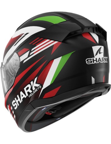 Casco Shark D-Skwal 3 Firstlap Mat | Negro-rojo-verde
