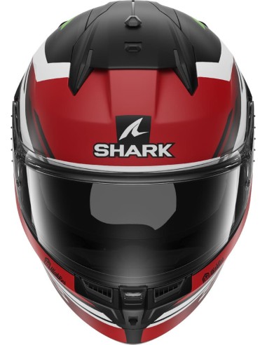 Casco Shark D-Skwal 3 Firstlap Mat | Negro-rojo-verde