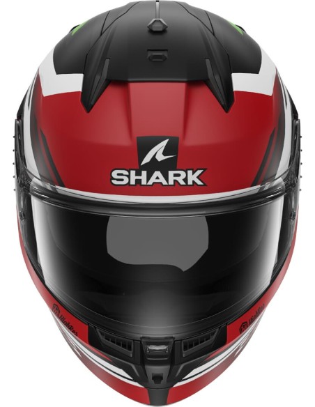 Casco Shark D-Skwal 3 Firstlap Mat | Negro-rojo-verde