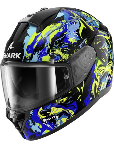 Casco Shark Ridill 2 Racing Beast | Negro-azul-verde