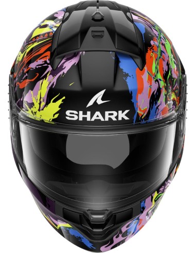 Casco Shark Ridill 2 Racing Beast | Negro-violeta-amarillo