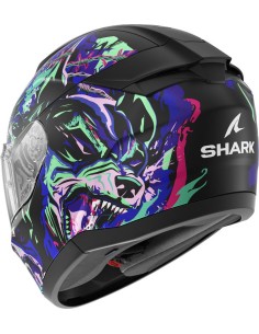 Casco Shark Ridill 2 Racing Beast Mat | Negro-violeta-verde 2