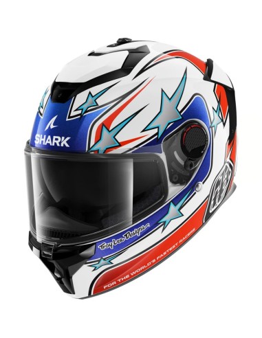 Casco Shark Spartan GT Pro Flagstaff | Blanco-rojo-azul