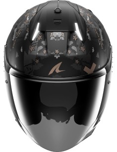 Casco Shark Skwal I3 Jet Hellcat Mat | Negro-cromo-antracita 2