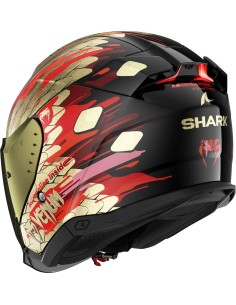 Casco Shark Skwal I3 Jet Venum | Negro-rojo-dorado 2