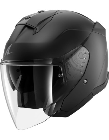 Casco Shark Skwal Jet Blank Mat | Mate-Negro