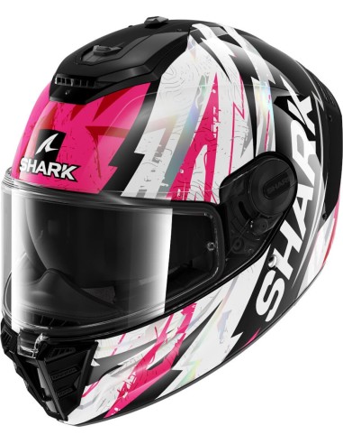 Casco Shark Spartan Rs Hibolt Mujer | Negro-violeta-cromo