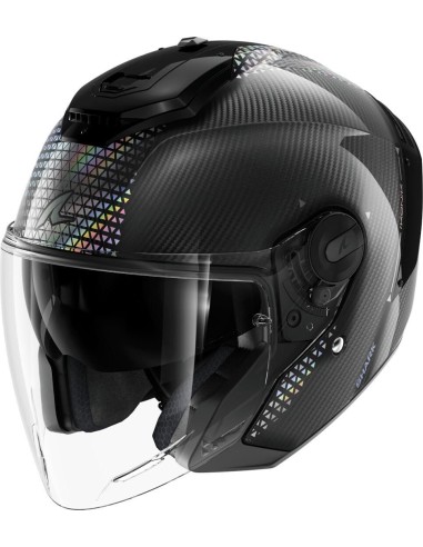 Casco Shark Rs Jet Carbon Ikonik | Carbono e iridiscente