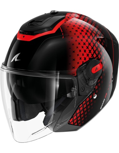 Casco Shark Rs Jet Stride | Negro-rojo-antracita